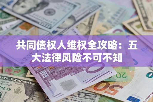 济南共同债权人维权全攻略：五大法律风险不可不知