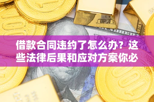 济南借款合同违约了怎么办？这些法律后果和应对方案你必须知道