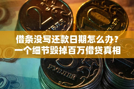 济南借条没写还款日期怎么办？一个细节毁掉百万借贷真相